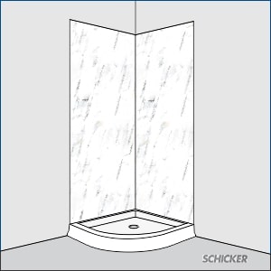 round shower