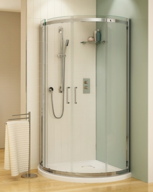 Apollo Arc slider, shower height shower door