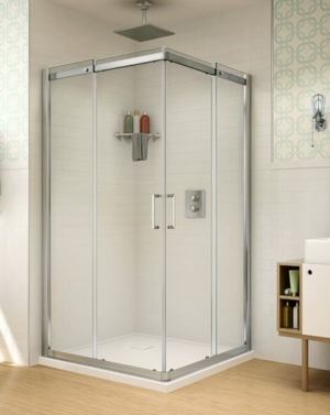 Apollo Square slider, shower height shower door