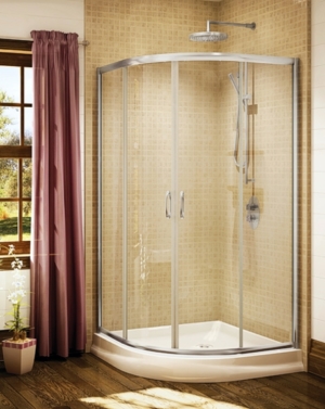 Capri Round 4 Slider shower height door