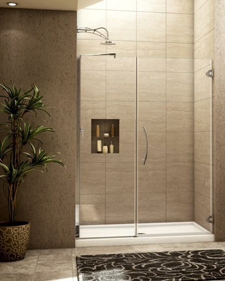 Platinum Kara In-Line Pivot Door shower height