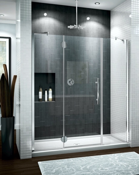 Platinum Trio In-Line Pivot Door shower height