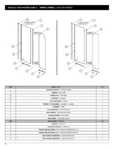 monaco square round shield parts list pdf