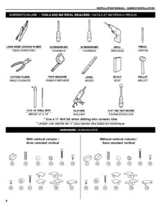 sorrento inline parts list pdf