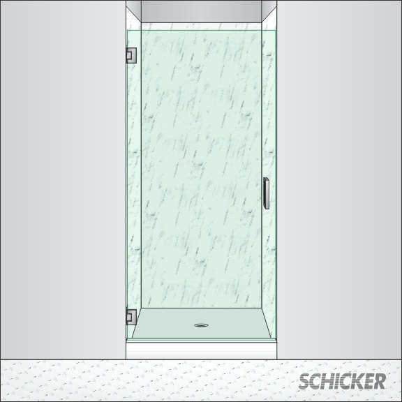 AG90 Shower height shower door