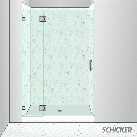 AG91PH in-line shower door