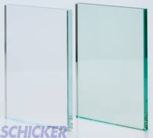 Clear vs Crystal Clear 1/2" glass samples