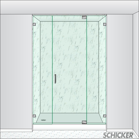 AGS91PHX in-line steam shower door