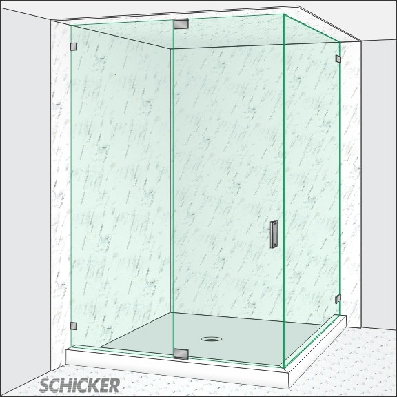 AGS93PH shower door for steam enclosures