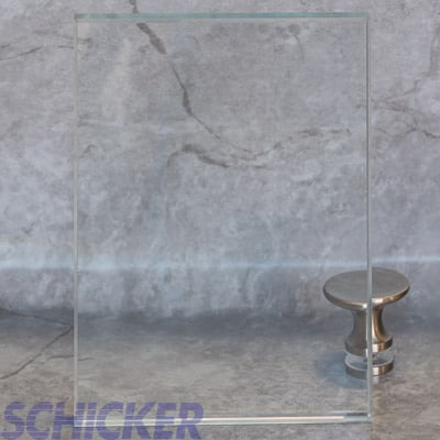 Frameless - AG40 17 1/2" CRYSTAL CLEAR GLASS SAMPLE