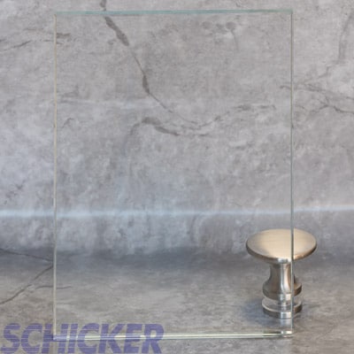 Frameless - AG40 11 3/8" CRYSTAL CLEAR GLASS SAMPLE