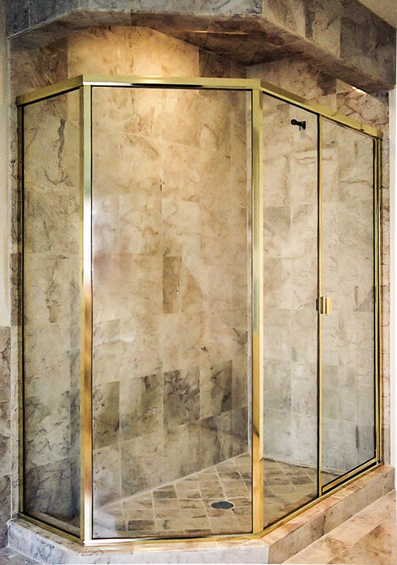 BF94X Neo-angle Brass Frame Shower Enclosure