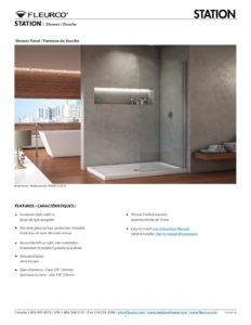station fixed shower panel specs pdf