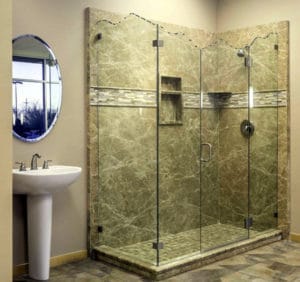 frameless shower door