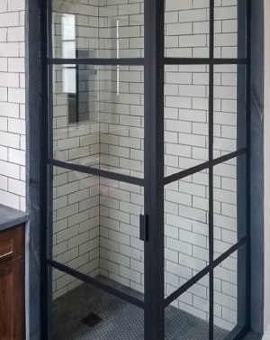 BF2 2-Sided Gridded Shower Enclosure