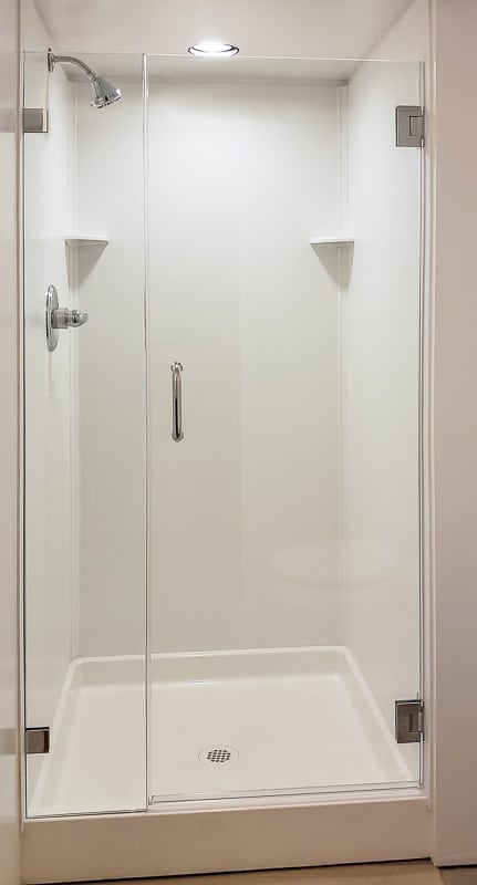 Schicker AG91 In-line Frameless Shower Enclosure