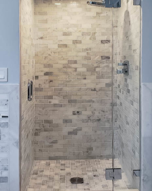 Schicker AG91PH In-line Frameless Shower Enclosure