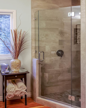 Schicker AG91PHX In-line Frameless Shower Enclosure