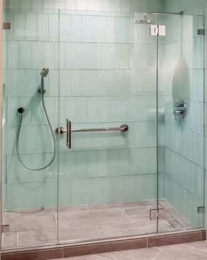 Schicker AG91PHX In-line Frameless Shower Enclosure