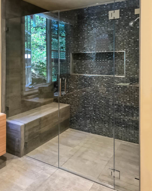 Schicker AG91PHX In-line frameless Shower Enclosure