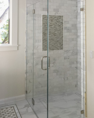 Schicker AG93PH 2-Sided Frameless Shower Enclosure