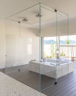 Schicker AGS93PHXX 4 Sides Steam Frameless Shower Enclosure