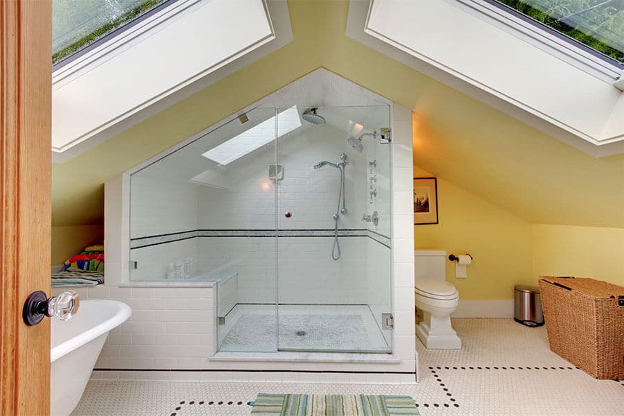 Large Shower Enclosure with All Glass Pivot Shower Door in San Francisco large shower enclosure with all glass pivot shower door in san francisco
