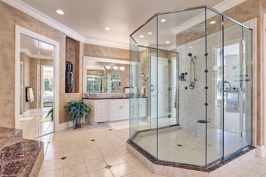 san jose luxury all glass walk in shower