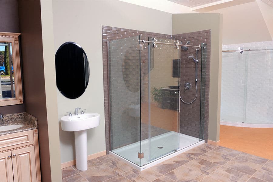 sliding frameless shower doors in san rafael