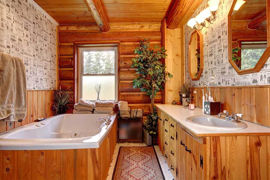 Wooden bathroom cupboard discount