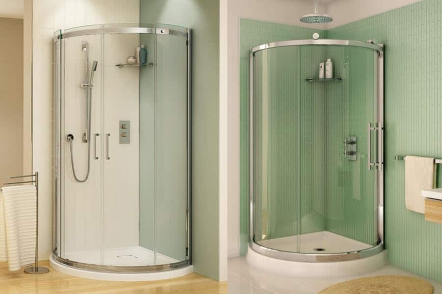 curved shower doors