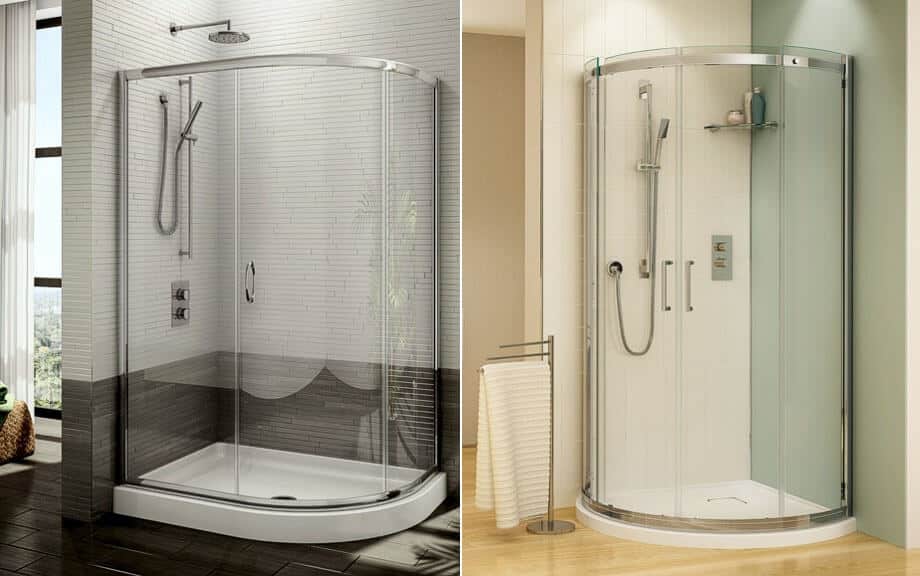 curved shower doors