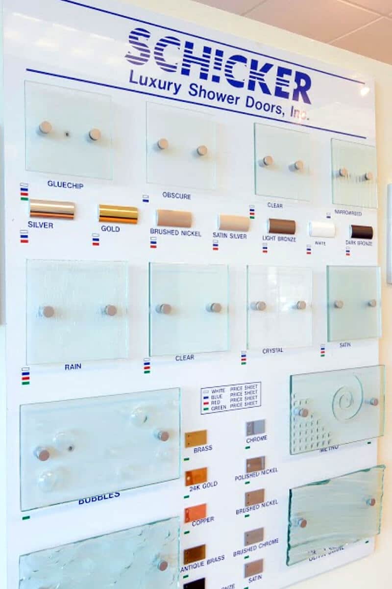 Shower Glass Types glass types different thicknesses clear frosted patterned