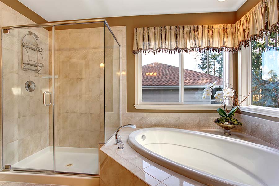 Small shower door discount