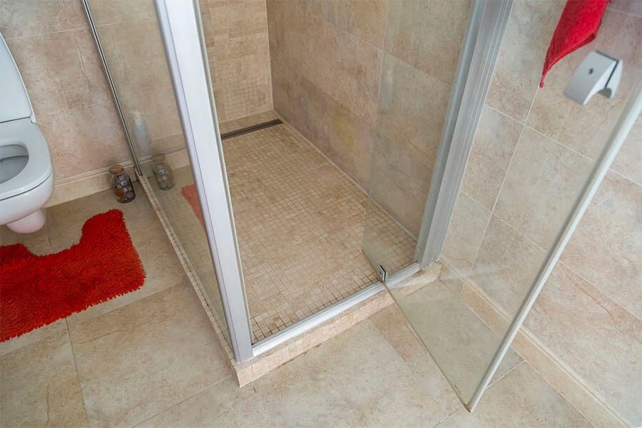Sliding vs Hinged Shower Door: Pros and Cons 6 Corner hinged shower door