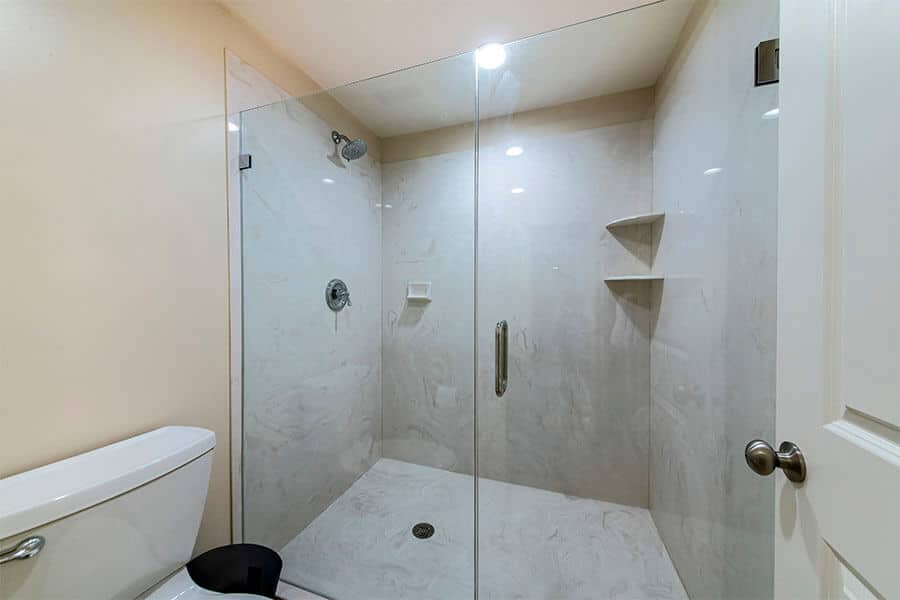 Shower Door Upgrades That Increase Home Value 3 frameless shower enclosure with hinged swinging door